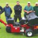 Segregansett Country ClubJon Astle, Ed MacNeil, Rich Gagnon, Ken Dupree, and Tate Asselin stand next to the Toro Procore 648 aerifier