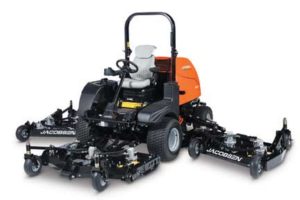 In its 95th year, Jacobsen introduces the HR Series of wide-area rotaries, which includes the HR600, HR700 (pictured here) and HR800. The mowers offer industry leading productivity, serviceability and comfort.