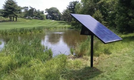 PondHawk is LINNE’s solar-powered subsurface aeration