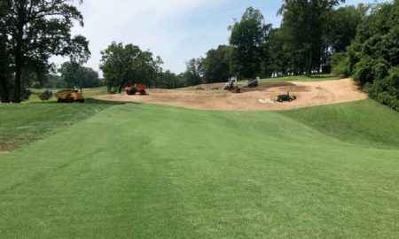 The Naval Academy Golf Club renovations 10th green