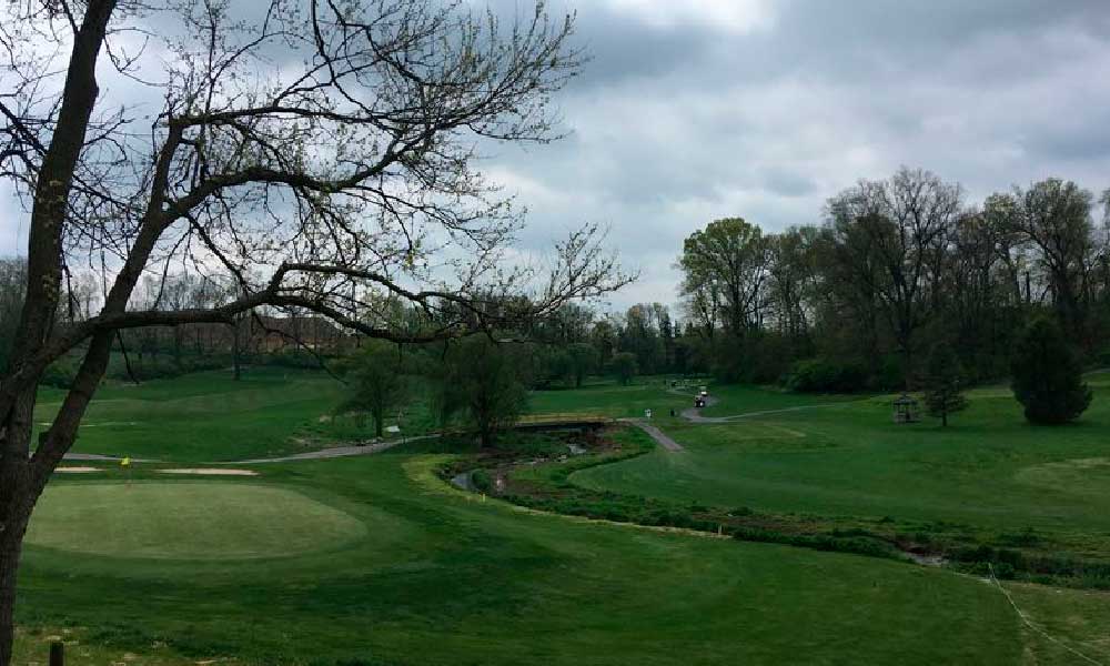 A view from the patio at Willow Brook Golf Course