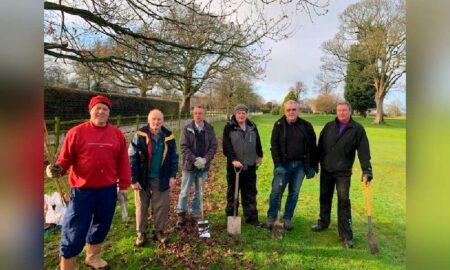 St Ives team planted hundreds of trees on the golf course