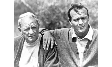 Milford Jerome “Deacon or Deke” Palmer (left) with son, Arnold.