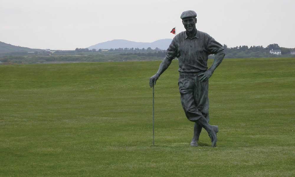 Payne Stewart Statue at Waterville (Photo by Jeff Shelley)