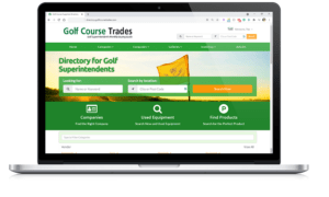 Golf Course Directory Site on Laptop