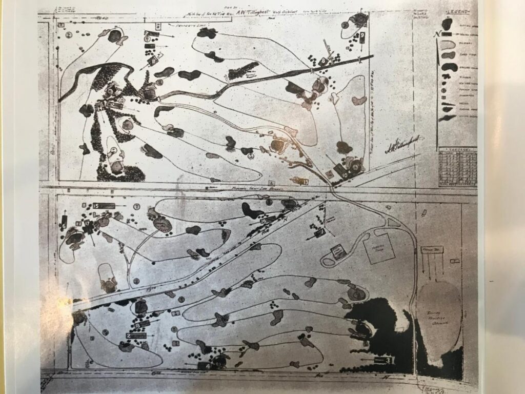 Original 1924 A.W. Tillinghast's Plan for Golden Valley Country Club