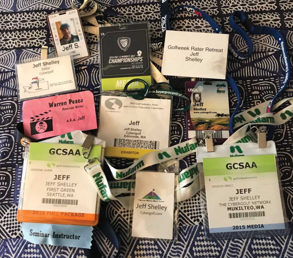 Lanyards & Nametags are Common at Most Golf Events & Exhibitions