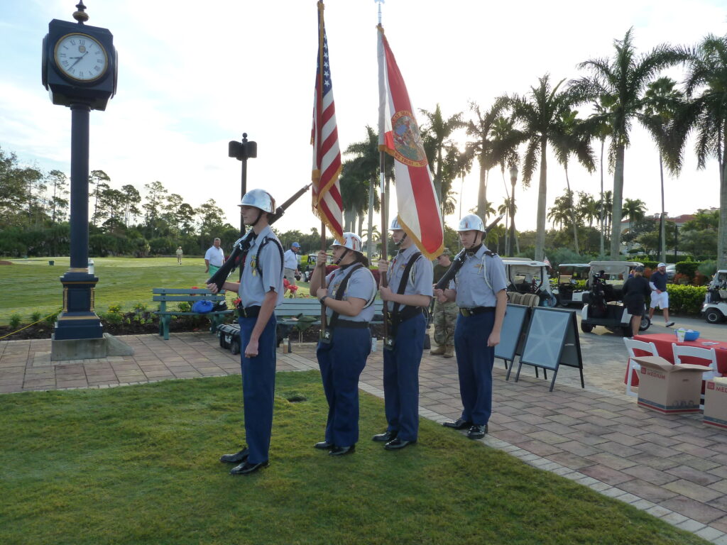 Color Guard from Golden Gate High School Junior ROTC