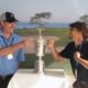 The Author & Jay Flemma with U.S. Open Trophy at Torrey Pines