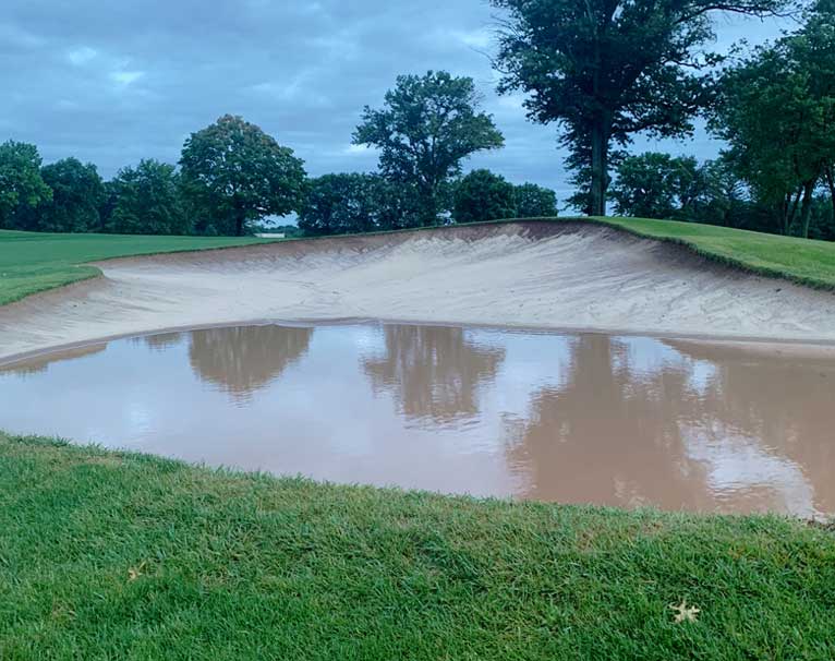 Ewing Irrigation Golf Course Construction bunker Old York Road