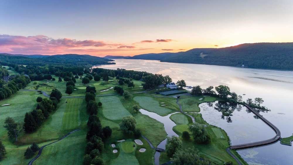 Flyover of Leatherstocking Golf Course