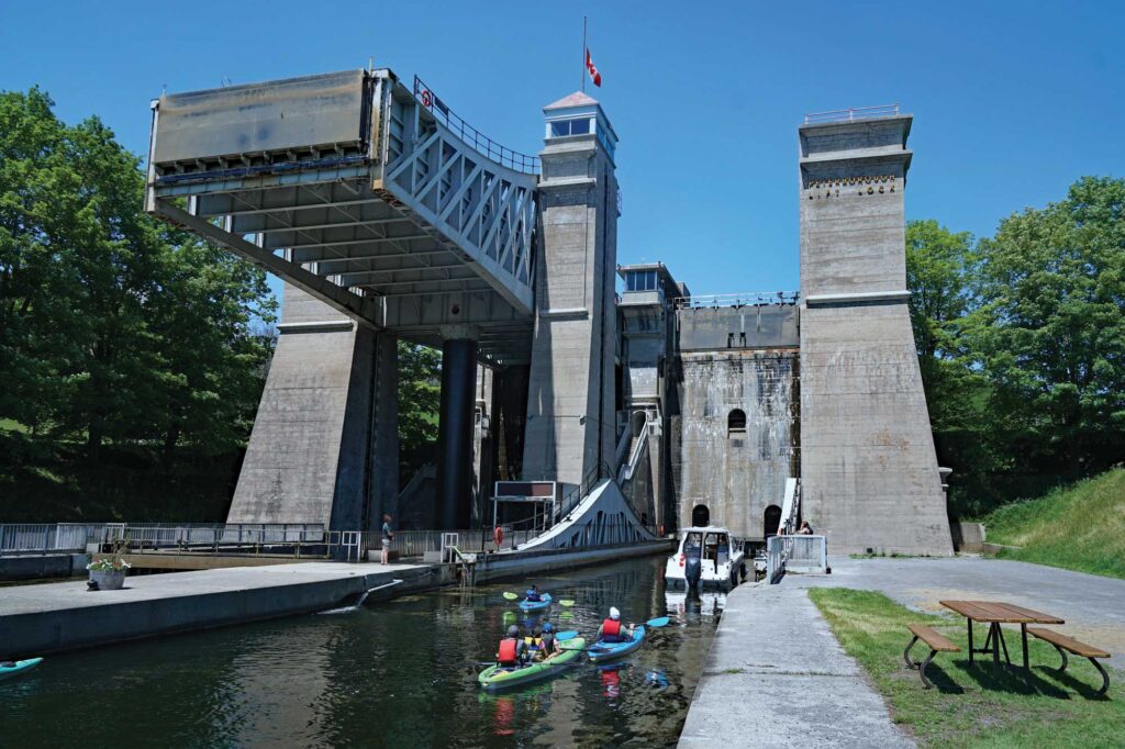 Lift lock on the Trent River at Peterborough