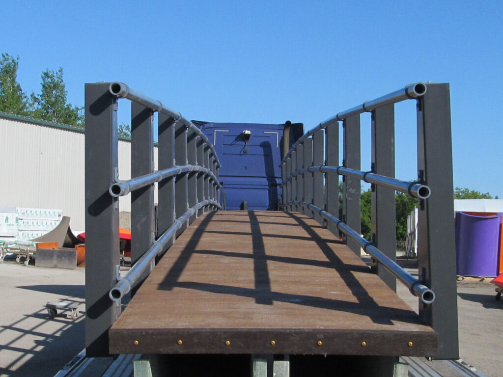 The fiberglass bridges were delivered ready for immediate installation by Links Bridges