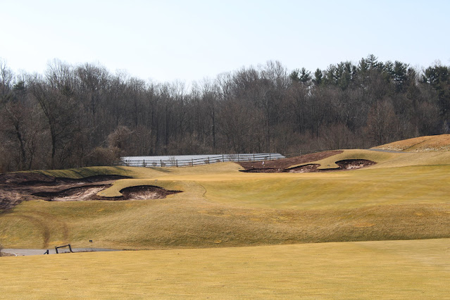 New bunkers shaped on 15 LedgeRock Golf Club