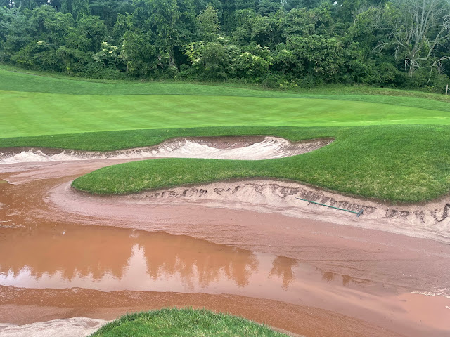 Bunker washouts from 6+" of rain from Hurricane Ida Sept 2021