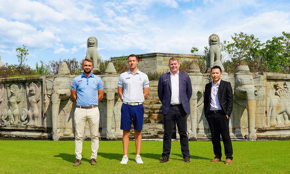 Chris Geraghty as General Manager, James Durkin as Golf Operations Manager, Rory Tinker as Head Golf Professional, and Sambath Chheang as Sales & Marketing Manager