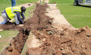 New Irrigation at Woodmont Country Club by Landscapes Unlimited