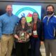 TPC Piper Glen superintendent Steffie Safrit; with TETAC's Turf Equipment Technician of the Year, Erin Miller; and assistant superintendents Ashley Kendall and Adam Brewer.