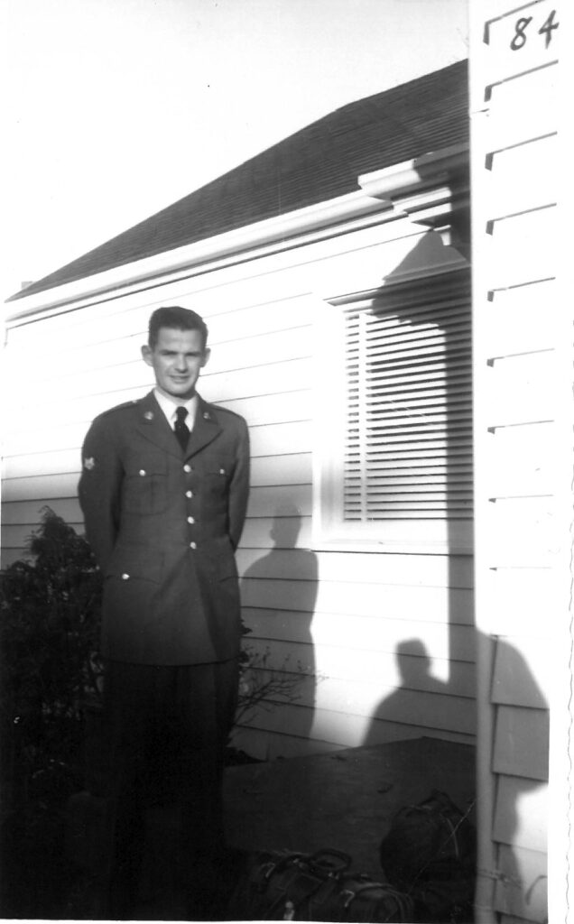 George Christy in Uniform During Korean War