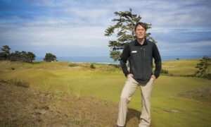 Ken Nice, Bandon Dunes Golf Resort Director of Agronomy, on The Preserve par-3 course The 11th hole at Pacific Dunes