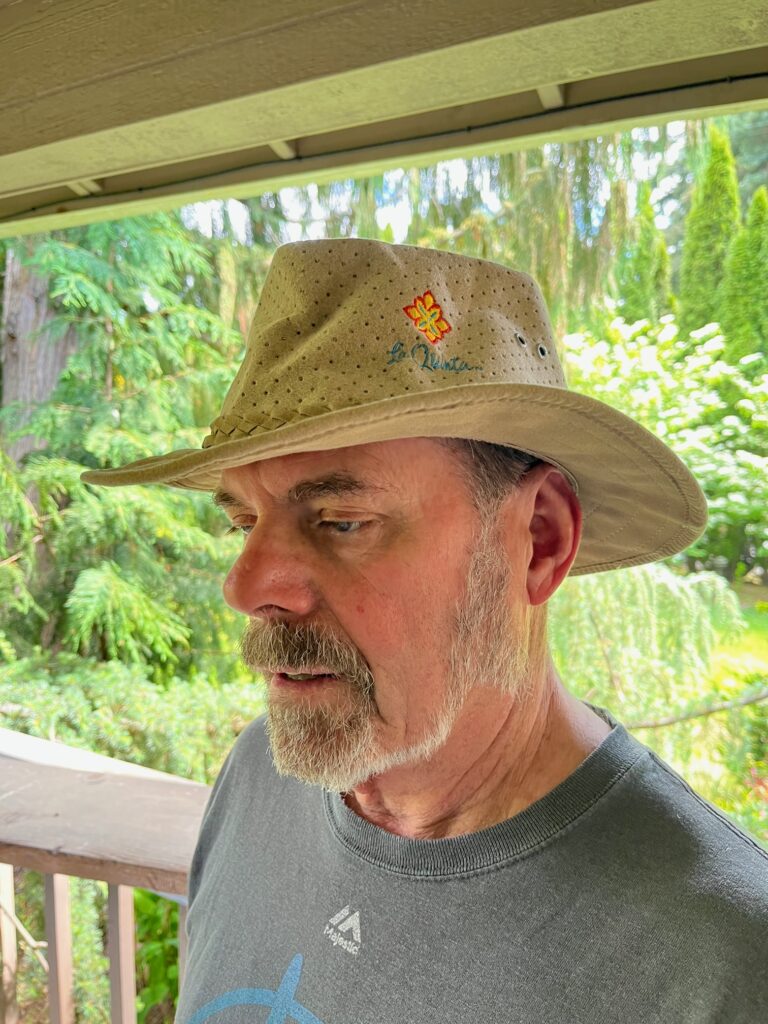 Jeff Shelley in The Aussie Chiller Bushie Hat