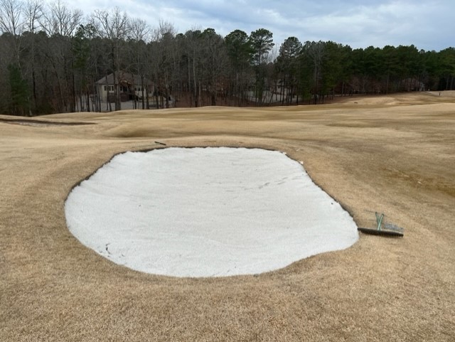 CapillaryFlow bunker liner system at Granada course in Arkansas