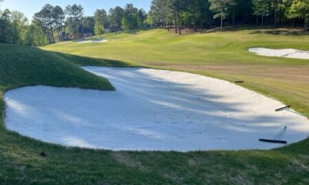 CapillaryFlow bunker liner system at Granada course in Arkansas