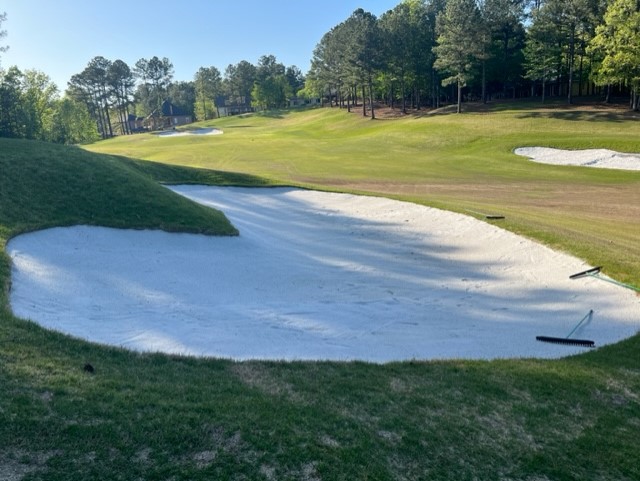 CapillaryFlow bunker liner system at Granada course in Arkansas