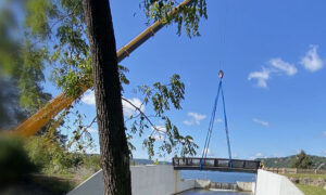 New Fiberglass Bridge at Lake Mohawk!