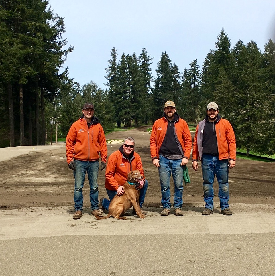 Casey & Kip Kalbrener, Kip's dog Bay, Jaran & Josh Jahns