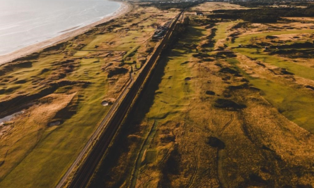 GEO-Certified Dundonald Links (at right) - Host of the Women's Scottish Open (photo courtesy of IMG Golf)