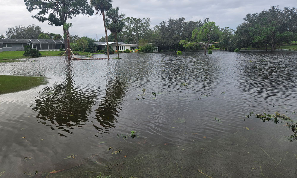 Damage from Milton to Dunedin GC and Nearby Homes