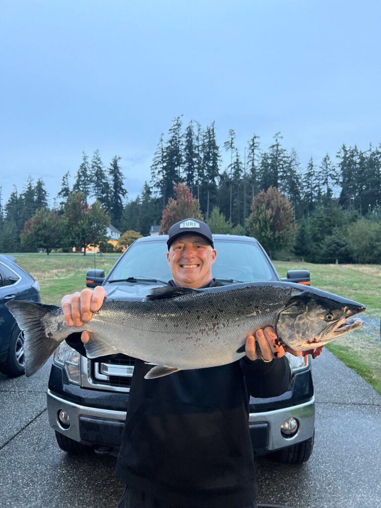 When Not Working at UBGCC, Blane Hezel Goes Salmon Fishing