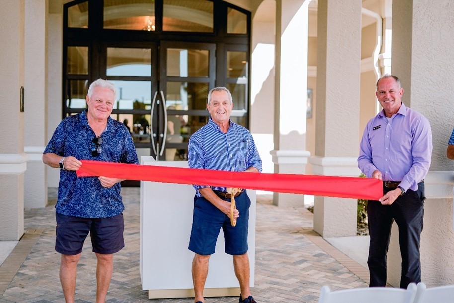 Ken Kadel, Chair of the Facilities Committee; Paul Pinault, Copperleaf Vice President; David Dore-Smith, General Manager