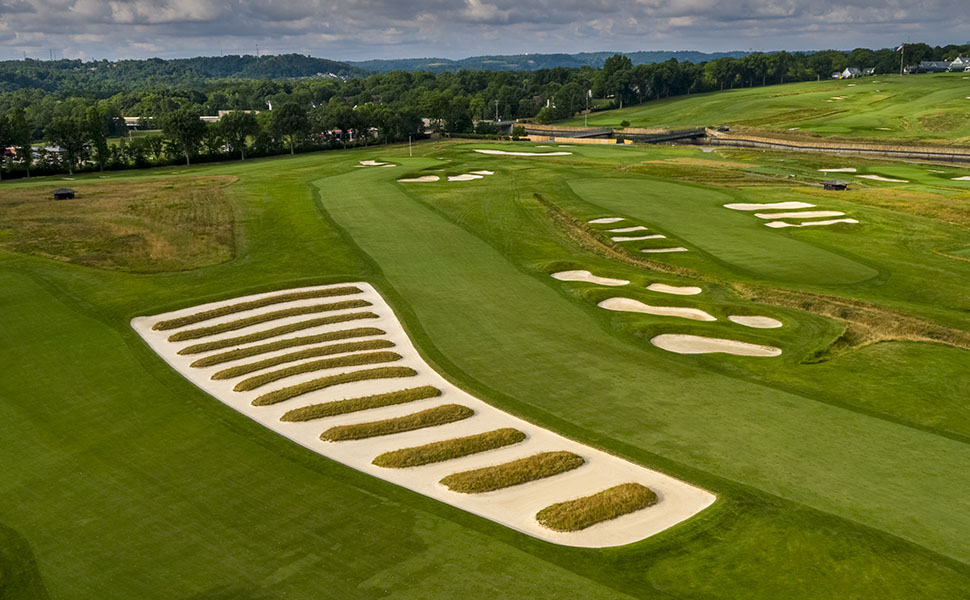 The 4th Hole at Oakmont Country Club as seen on 7/20/20.  (Copyright USGA/Fred Vuich)