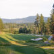 The 8th hole at Shepherd's longest client - Circling Raven Golf Club in Idaho