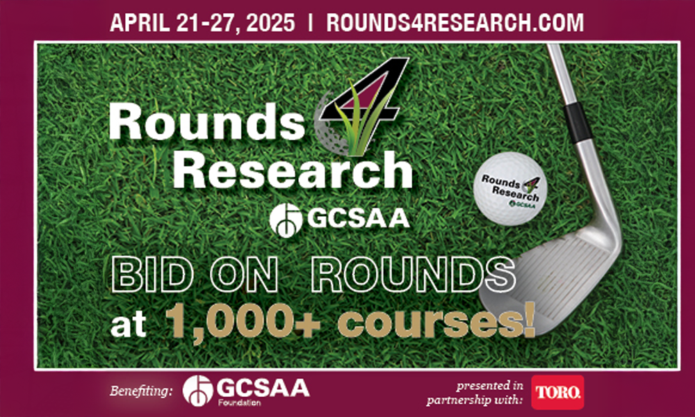 GCSAA’s Rounds 4 Research online auction