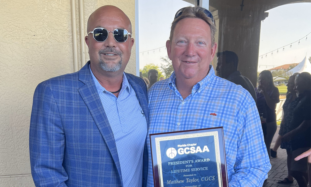 Jason Zimmerman CGCS The Nest Golf Club and Matt Taylor CGCS Royal Poinciana Golf Club