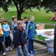 Steve Kealy teaching kids about water flow during First Green field trip (photo courtesy of Dave Phipps)