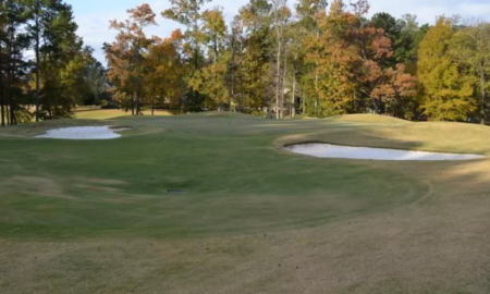A View of the 17th green at Founders from Greystone Golf & Country Club