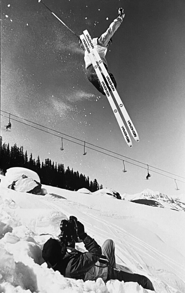 Blake Filming Skiing
