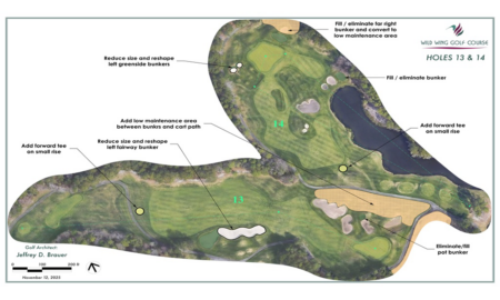 Wild Wing Design Plan Holes 13 & 14