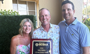 Brian Beckner Marie Roberts Lifetime Service Award from the Florida Golf Course Superintendents Association