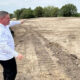 Finkbine Golf Course General Manager Josh Clay explains the design of holes 10 and 11 at the reimagined course, now under construction in Iowa City.