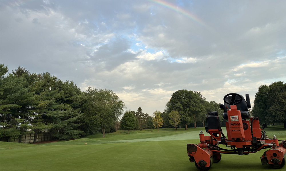 Elcona Country Club continues investing in its golf course and practice facilities, including a major renovation of its main practice tee. Photo courtesy of Elcona Country Club.