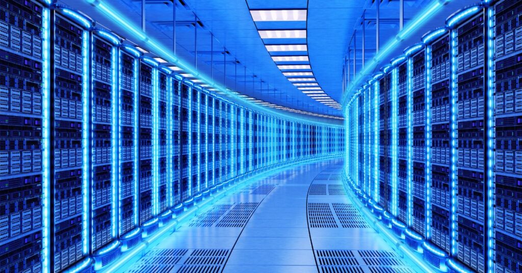 Hyperscale Data Center Interior
