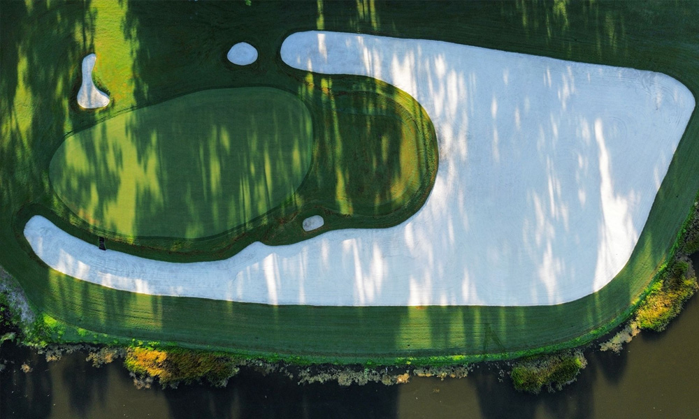 Triple Stick Hole 8 Green - Credit: Provided