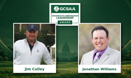 Culley, Williams earn Grassroots Ambassador Leadership Awards from GCSAA